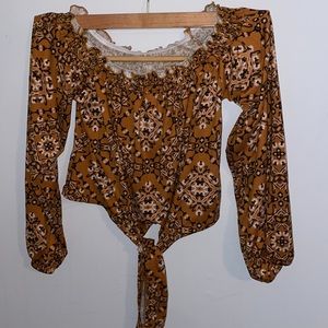 Polly&esther small crop top